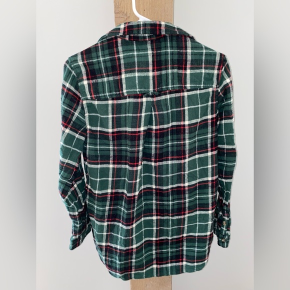 American Eagle Green Button Down Flannel - Picture 4 of 5